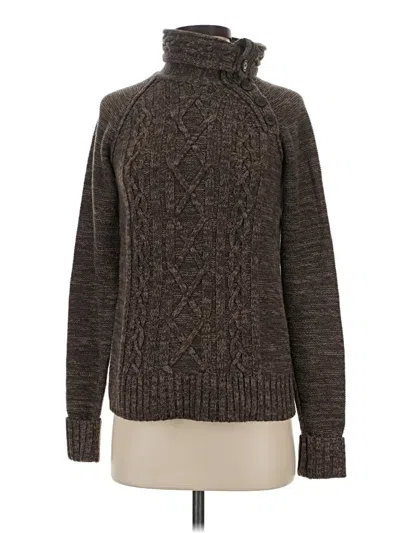 Pre-owned Sonoma Life + Style Turtleneck Sweater In Brown