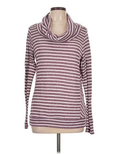 Pre-owned Sonoma Life + Style Turtleneck Sweater In Burgundy