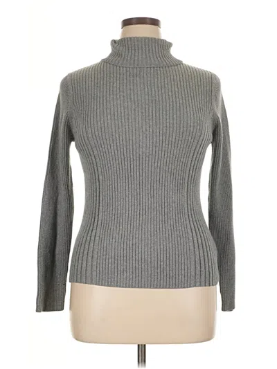 Pre-owned Sonoma Life + Style Turtleneck Sweater In Gray
