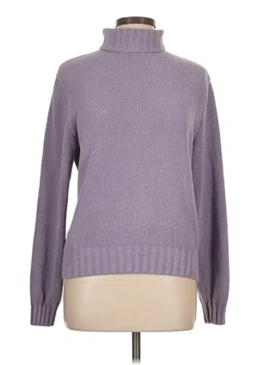 Pre-owned Sonoma Life + Style Turtleneck Sweater In Purple