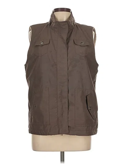 Pre-owned Sonoma Life + Style Vest In Brown