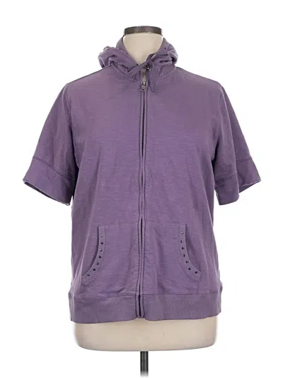Pre-owned Sonoma Life + Style Zip Up Hoodie In Purple