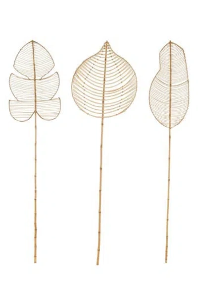 Sonoma Sage Home 3-piece Natural Dried Bamboo Leaf Foliage In Brown