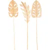 Sonoma Sage Home 3-piece Natural Dried Bamboo Leaf Foliage In Light Brown