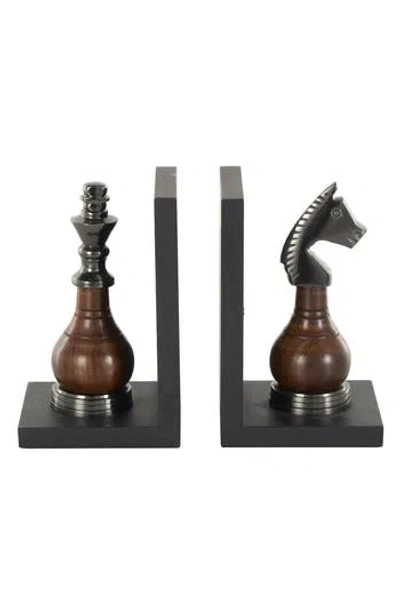 Sonoma Sage Home Chess Board Set Of 2 Metal Bookends In Black