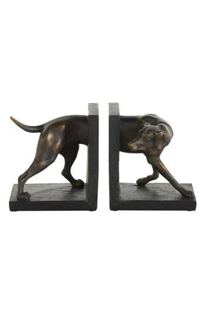 Sonoma Sage Home Greyhound Set Of 2 Polystone Bookends In Black