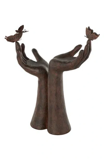 Sonoma Sage Home Hands With Butterflies Sculpture In No Color