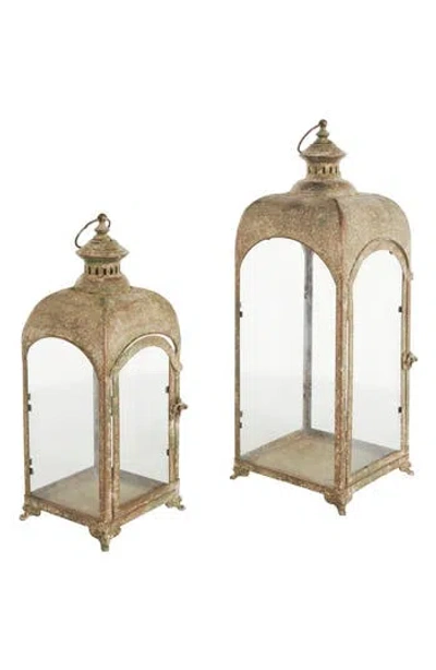 Sonoma Sage Home Set Of 2 Lantern Candleholders In Brown