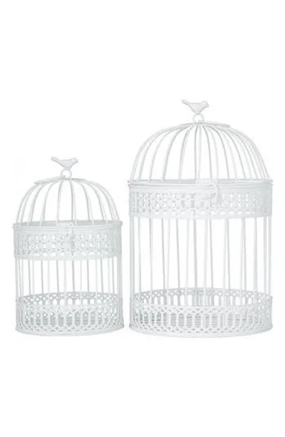 Sonoma Sage Home Set Of 2bird Cages In White