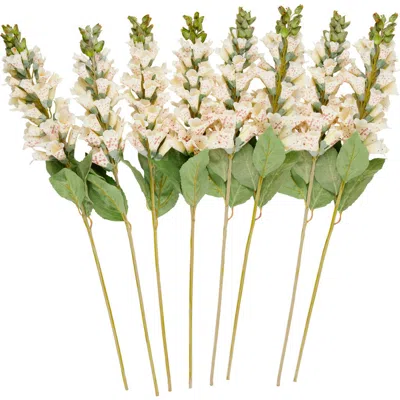 Sonoma Sage Home Set Of Eight Foxglove Artificial Flowers In White