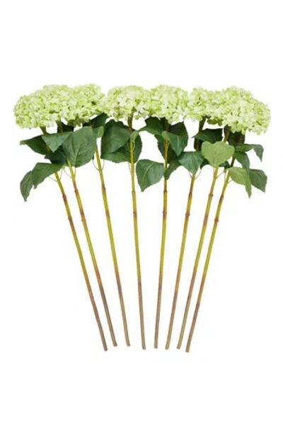 Sonoma Sage Home Set Of Eight Green Hydrangea Artificial Flowers