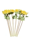 Sonoma Sage Home Set Of Eight Yellow Dahlia Artificial Flowers In Yellow
