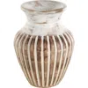 Sonoma Sage Home Textured Mango Wood Vase In Brown