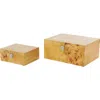 Sonoma Sage Home Wood Set Of 2 Decorative Boxes In Brown