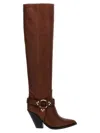 Sonora 'acapulco Belt' Knee High Leather Boots