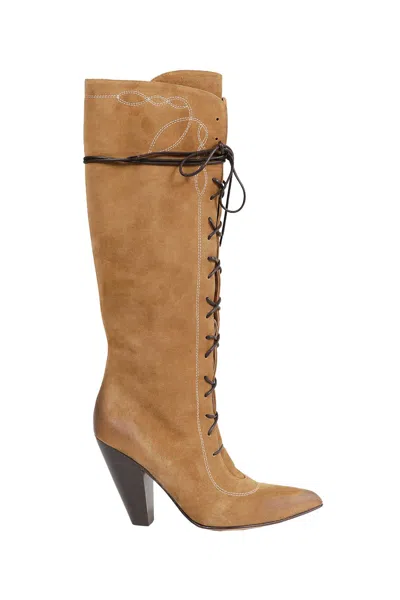 Sonora Adelita Knee Boots In Brown