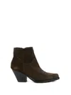 Sonora Jalapeno Ankle Boots In Brown Suede In Brown