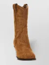 Sonora High Block Heel Mid-calf Boots With Stitch Detailing