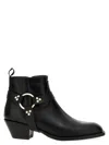 Sonora Dulce Belt Ankle Boots In Black