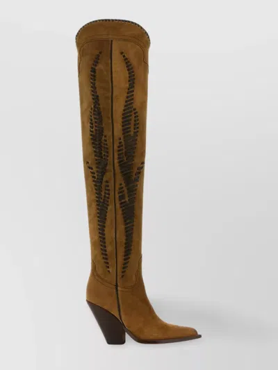 Sonora Embroidered Twist Over-the-knee Boots