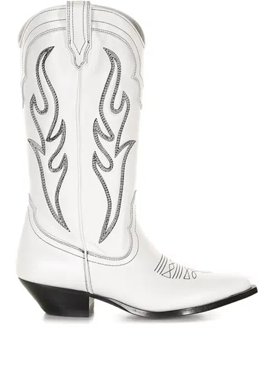 SONORA FLAME-EMBROIDERED COWBOY BOOTS