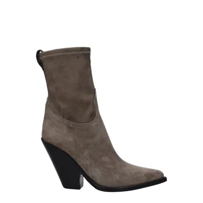 Sonora Gray Leather Ankle