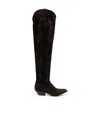 Sonora Woman Knee Boots Black Size 10 Soft Leather In Black