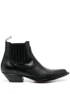 Sonora Hidalgo Ankle Leather Boot In Black