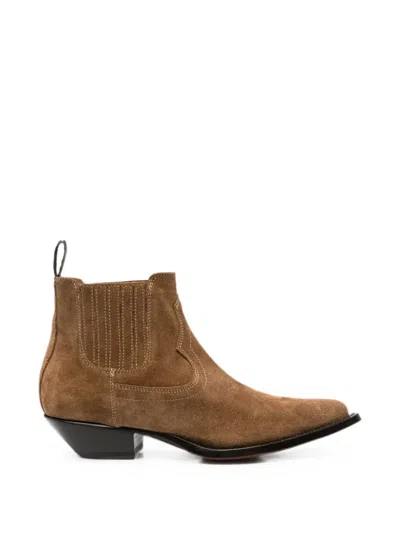 Sonora Mini Hidalgo Suede Ankle Boots In Multi