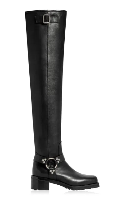 Sonora Paloma Leather Over-the-knee Boots In Black