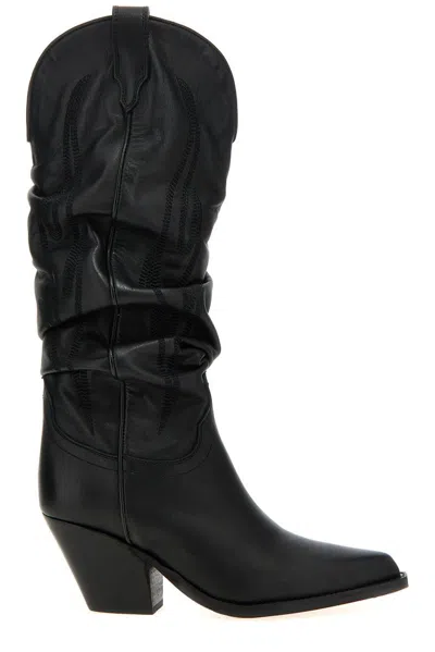 Sonora Ruidoso Slouchy Boots And Ankle Boots Black