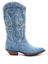 Sonora Denim Santa Fe Boots In Clear Blue