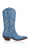 SONORA SANTA FE EMBROIDERED DENIM WESTERN BOOTS