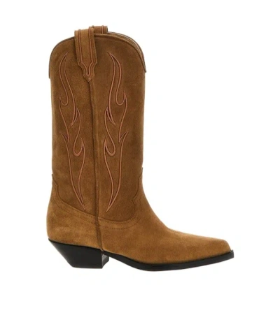Sonora Santa Fe Western Boots In Brown