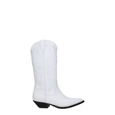 Sonora White Leather Boot