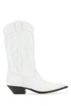 Sonora Santa Fe Leather Western Boots In White