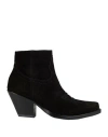 Sonora Woman Ankle Boots Black Size 7 Leather In Black