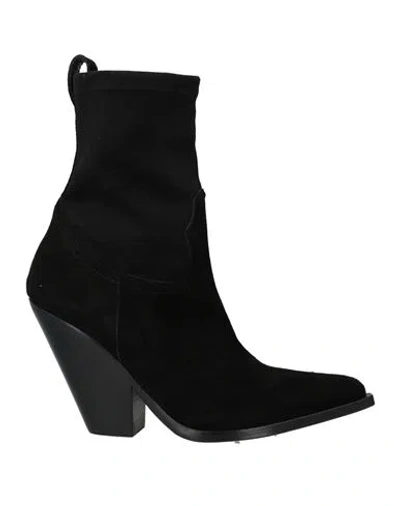 Sonora Woman Ankle Boots Black Size 7 Leather
