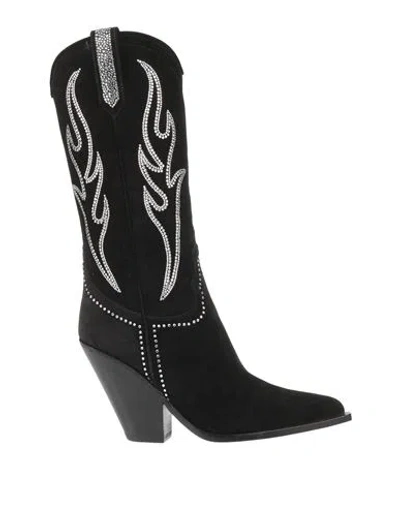 Sonora Woman Ankle Boots Black Size 8 Leather