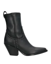 Sonora Woman Ankle Boots Black Size 8 Leather In Black