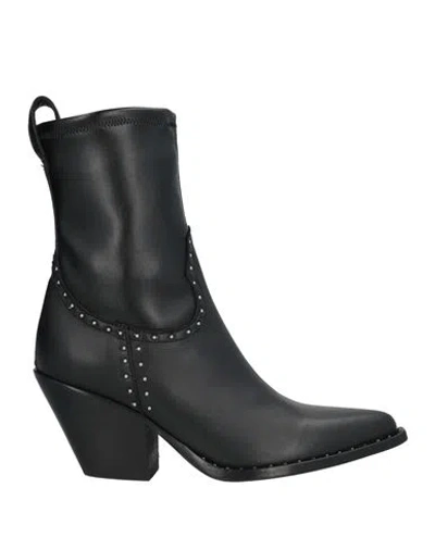 Sonora Woman Ankle Boots Black Size 8 Leather