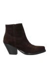 Sonora Hidalgo 85mm Leather Ankle Boots In Brown