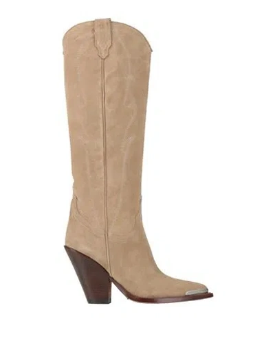 Sonora Woman Boot Beige Size 7 Leather In Neutral