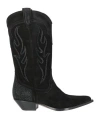 Sonora Santa Fe Leather Boots In Black