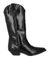 Sonora Woman Boot Black Size 8 Calfskin In Black