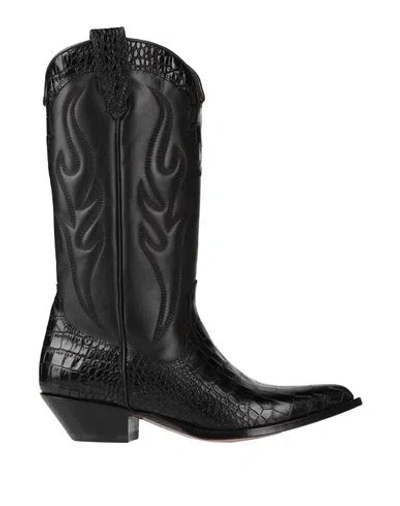 Sonora Woman Boot Black Size 8 Leather In Black Leather