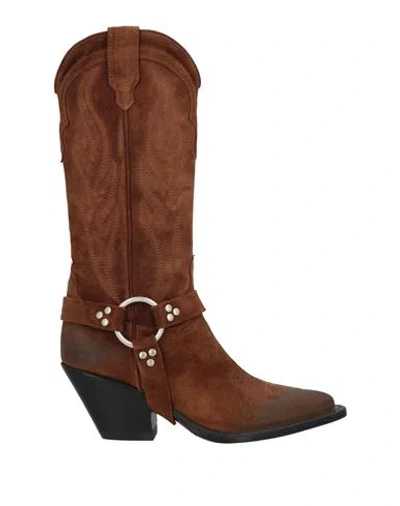 SONORA SONORA WOMAN BOOT BROWN SIZE 7 LEATHER