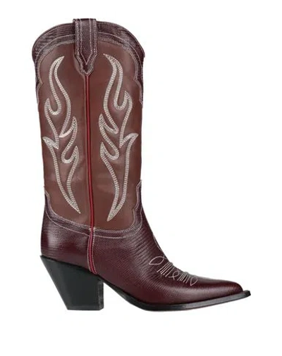 Sonora Woman Boot Chocolate Brown Size 6 Cowhide In Multi