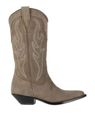Sonora Woman Boot Khaki Size 6 Leather In Brown