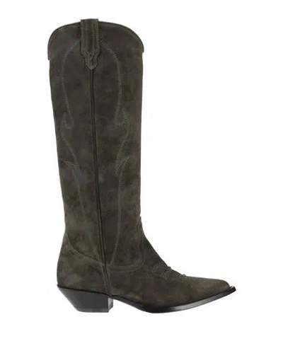 Sonora Woman Boot Military Green Size 8 Leather